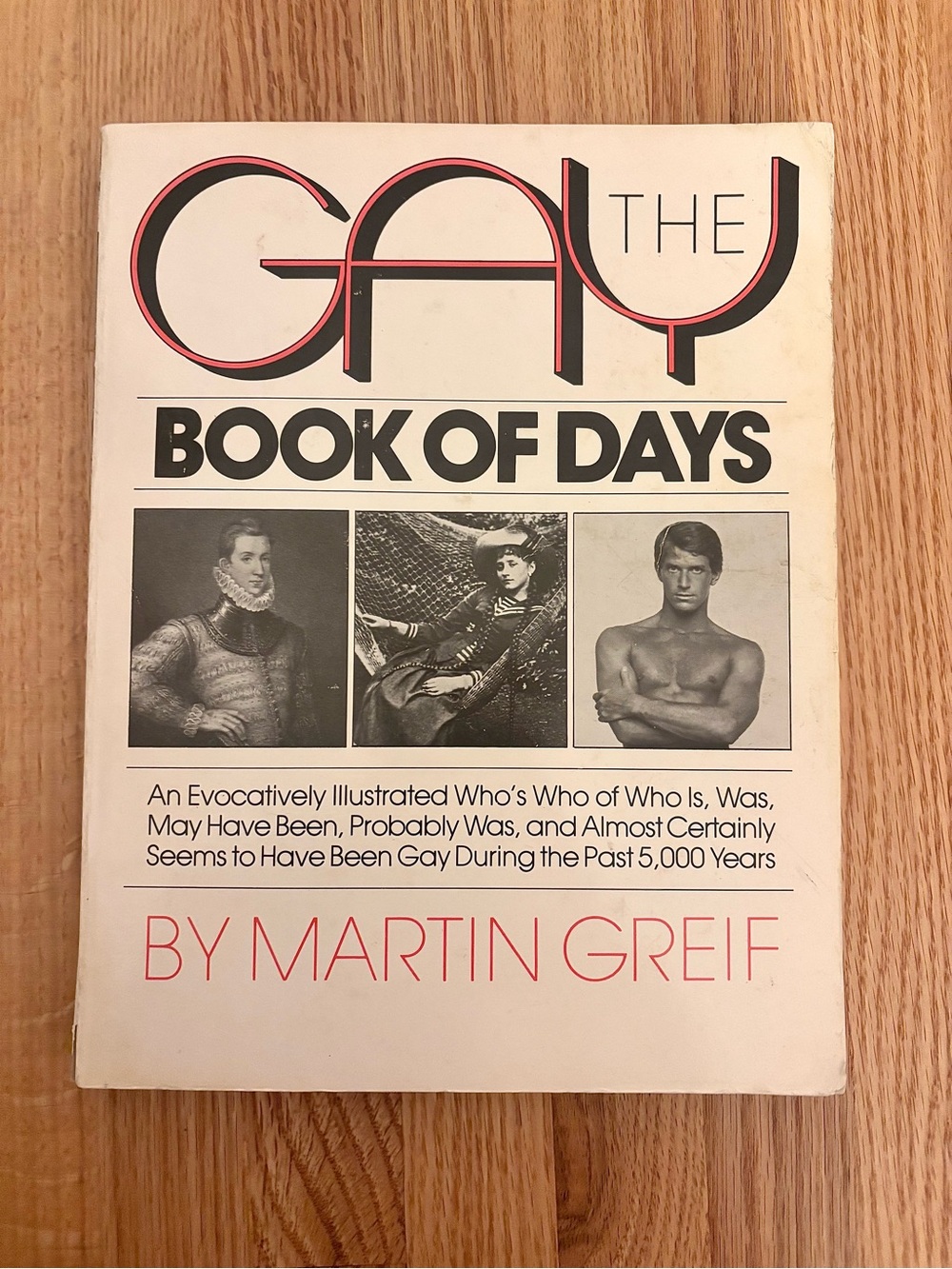 The Gay Book of Days (1989) by Martin Greif - vintage softcover